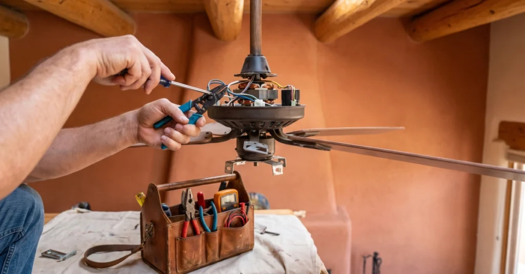 Electrical fan repair Santa Fe technician