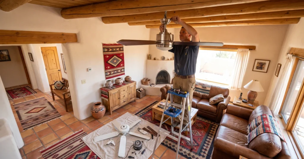 Santa Fe handyman fan installation service